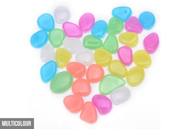 Glow in the Dark Pebbles - Four Colours Available with Free Delivery