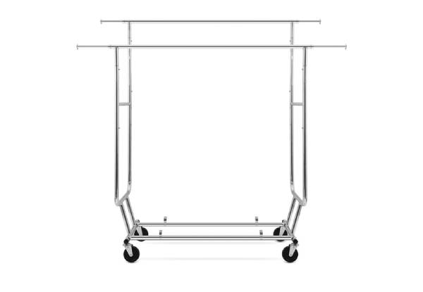 Heavy-Duty Industrial Double Rail Clothes Rack