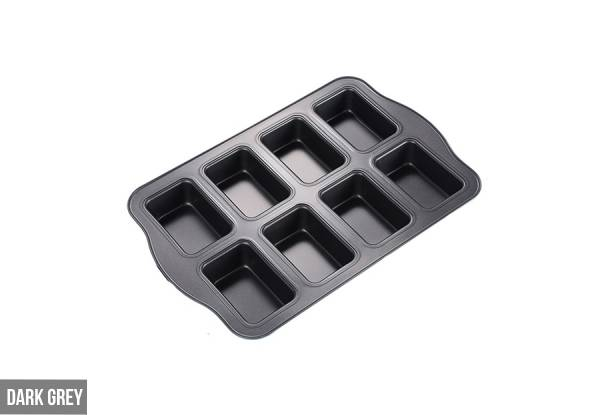 Eight-Hole Non-Stick Mini Loaf Pan - Two Colours Available