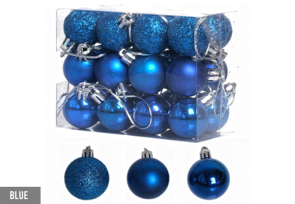 Christmas Tree Ball Ornament Decoration - Three Colours Available