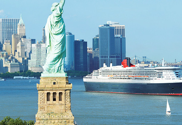 Per-Person, Twin-Share Seven-Day Cruise aboard the Queen Mary 2 from New York, USA to Southampton, UK incl. all Meals, Entertainment and Activities
