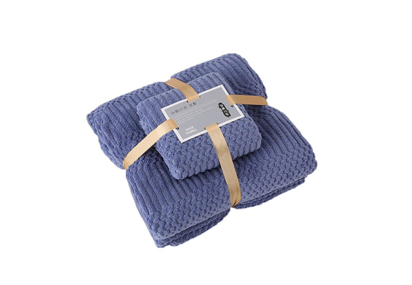 Bath Towel Set - Five Colours Available & Option for Two-Pack