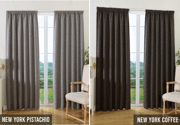 Pre-Order Thermal Pencil Pleat Curtain - 13 Colours & Six Sizes Available