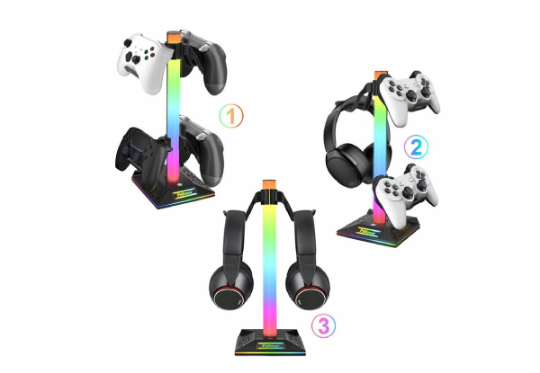 Gaming RGB Controller & Headset Stand