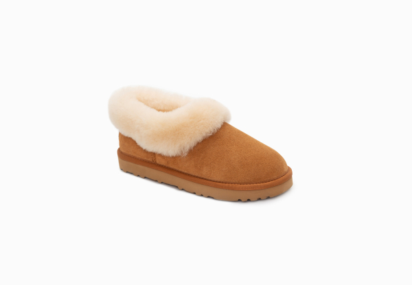 Avery Unisex Premium Sheepskin Suede UGG Slippers - Three Colours & 10 Sizes Available