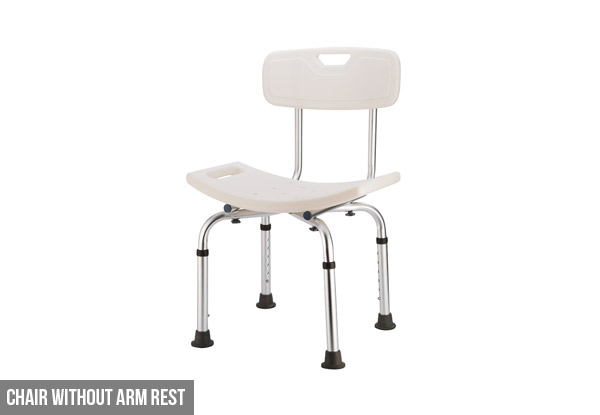 Shower Chair - Options With or Without Arm Rest