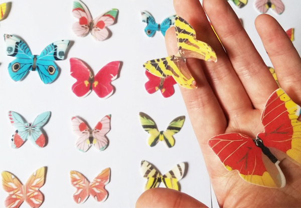 360-Piece Edible Butterflies Set for Cake or Baking Decoration