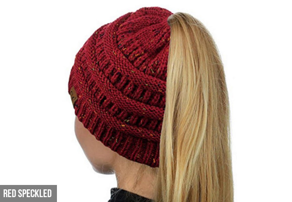 Ponytail Beanie - Ten Colours Available