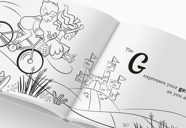 'My Name is Great' Personalised Children’s Book  - Colouring Edition