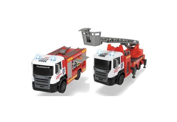 Two-Pack of Scania Fire Rescue Trucks