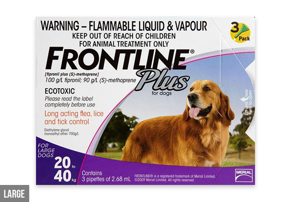 Six-Pack of Frontline Cat or Dog Flea Treatment incl. Urban Delivery