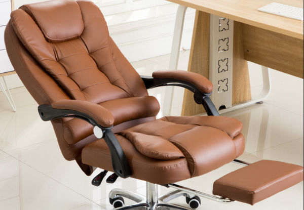 Executive Workspace Chair with Footrest - Two Colours Available