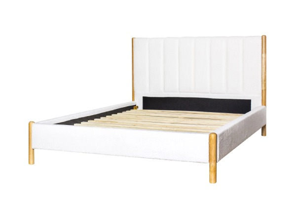 Tokoroa Fabric Queen Bed Frame