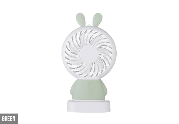 Mini Bunny USB Multi-Function Fan - Three Colours Available with Free Delivery