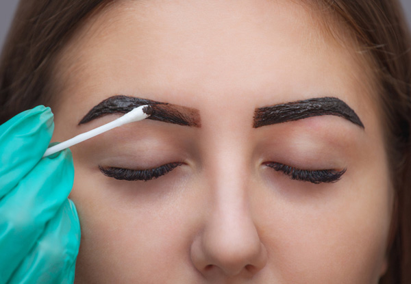 45-Minute Gel Manicure or Hena Eyebrow Package incl. a $10 Return Voucher