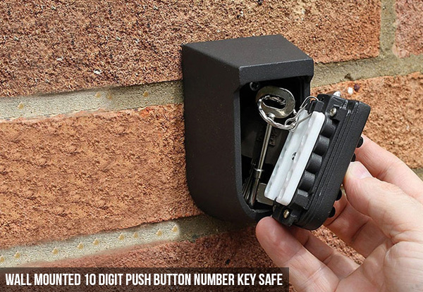 Wall Mounted Combination Lock or 10 Digit Push Button Key Safe