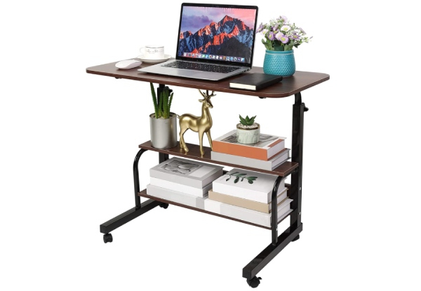 60cm Computer Desk Laptop Table with Wheel - Two Colours Available