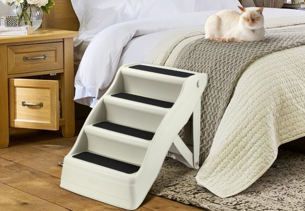 Four-Step Foldable Pet Stairs