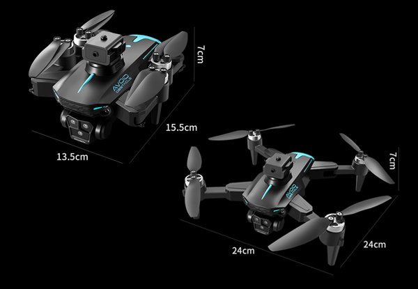 4K Max Drone with Triple Camera, Obstacle Avoidance, Altitude Hold, Aerobatic Rolls & Speed Adjustment