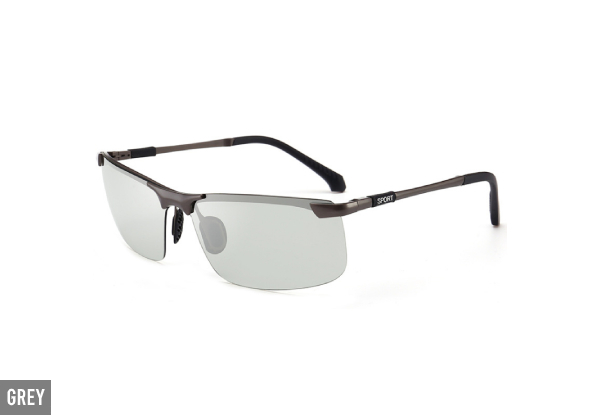 Men's Polarized Photochromic Sunglasses - Three Colours Available