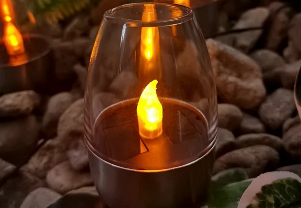 Six-Pack Solar Flameless Candle Tea Light