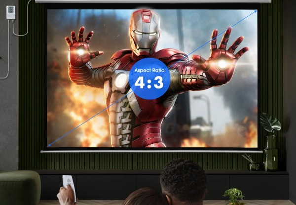 120-Inch Electric Motorised Projector Screen