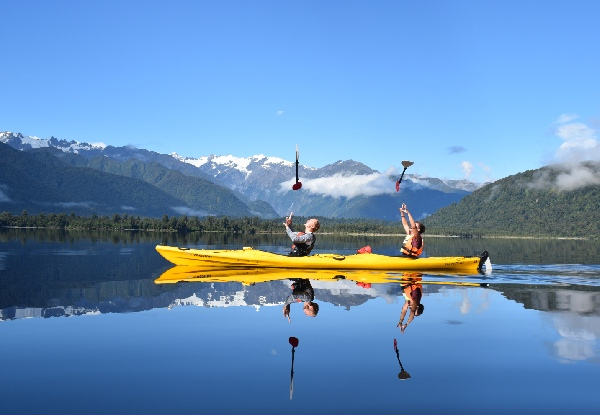 Franz Josef Classic Three-Hour Guided Kayak for Two People - Options for Three or Four People