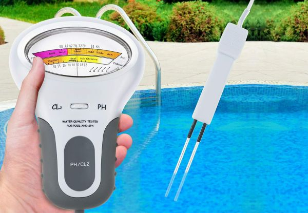 Digital PH Meter Chlorine Level Monitor - Option for Two-Piece