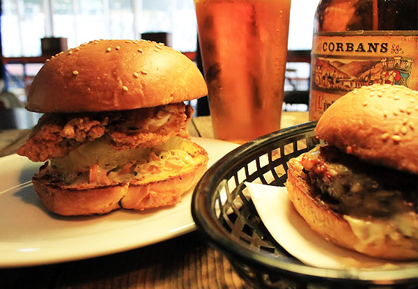 $10 for Any Burger & a Craft Beer - Options for Up to Eight People (value up to $184)