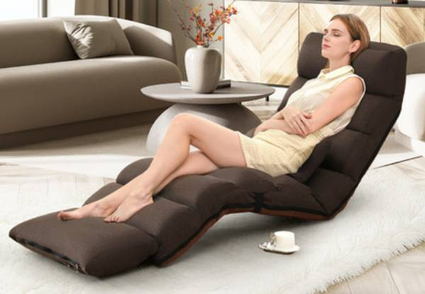 Adjustable Floor Recliner Cushion Bed with Pillow - Two Colours Available