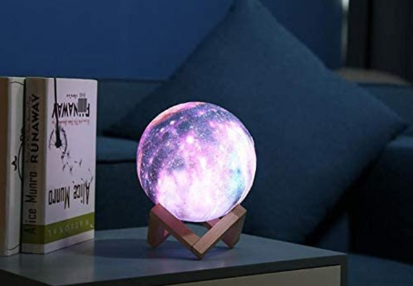 3D Printed Moon Galaxy Star Night Lamp