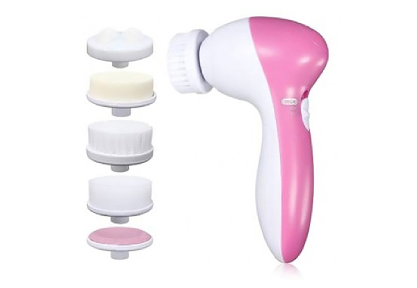 Five-in-One Facial Cleaning Brush Set - Option for Two Sets