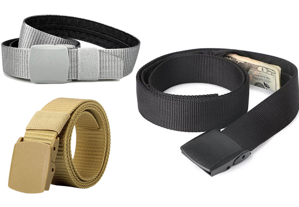 Travel Money Waist Belt - Available in Three Colours & Option for Two-Pack