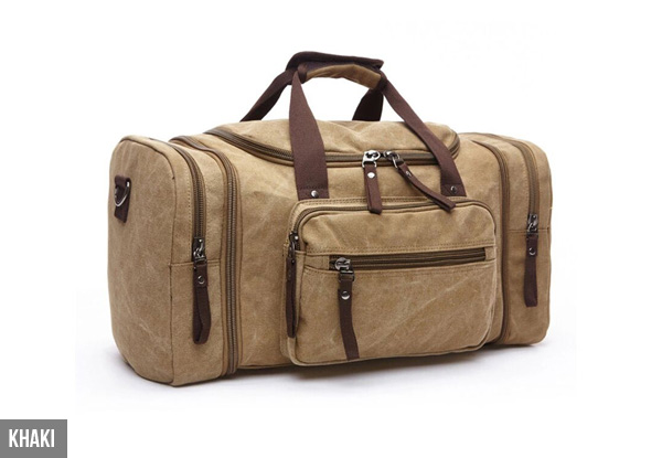 Canvas Duffle Bag - Five Colours Available