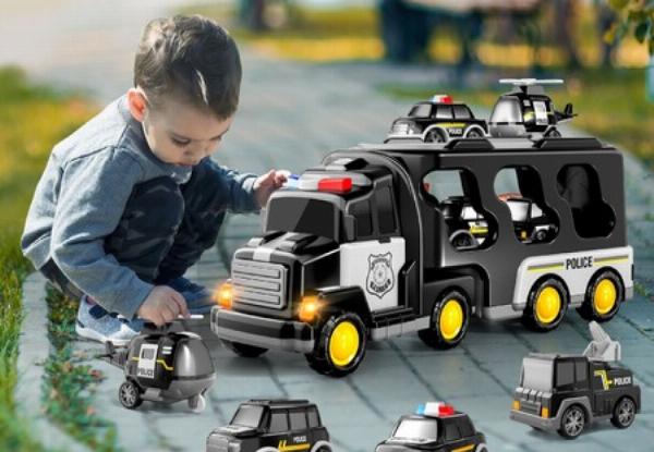 Kids Five-in-One Police Truck Toy