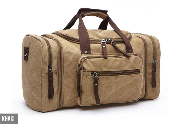 Large Capacity Canvas Luggage Bag - Five Colours Available with Free Delivery