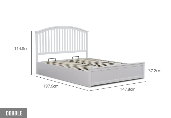 Harrogate Wooden Storage Bed Frame - Two Sizes Available