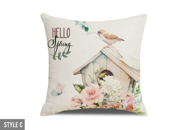 Spring Theme Cushion Cover - Five Styles Available