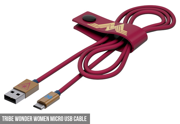 Tribe Batman, Wonder Woman or Stormtrooper Micro USB Cable