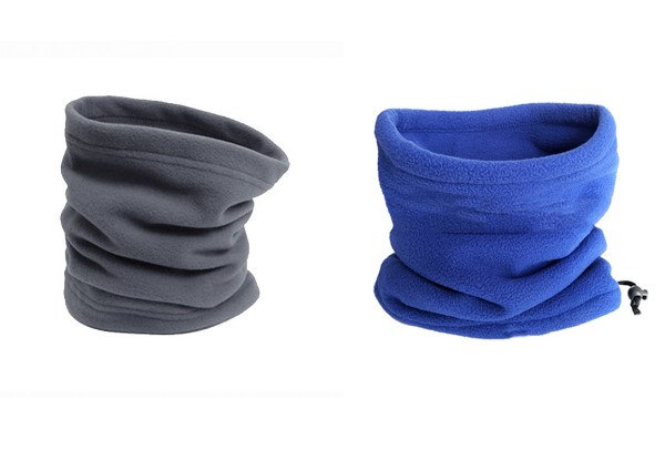 Two-Pack Multifunctional Neck Warmers - Five Colour Combos Available & Option for Four-Pack