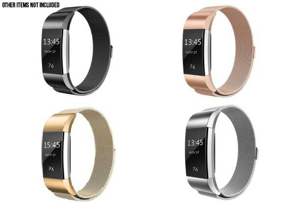 Milanese Replacement Band Compatible with Fitbit Charge 2 - Two Sizes & Four Colours Available