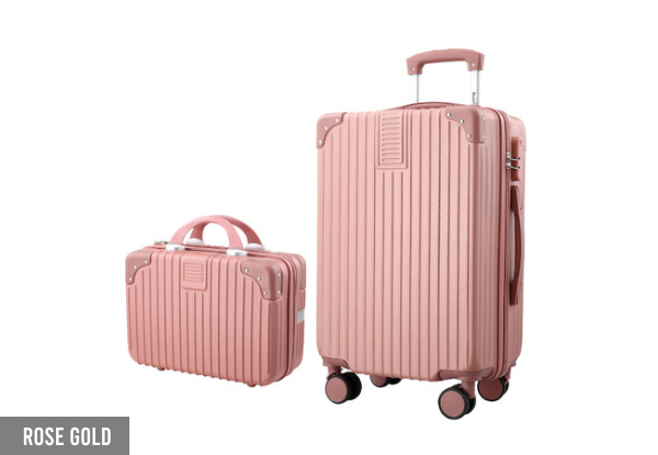 Two-Piece Carry-On Luggage Set - Six Colours Available