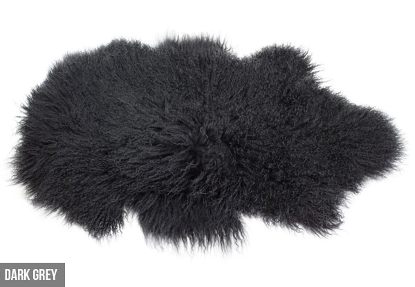 Genuine Premium Mongolian Sheep Floor Rug - Nine Colours Available