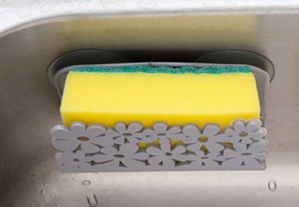 Two-Pack Kitchen Sink Sponge Holder - Option for Four-Pack