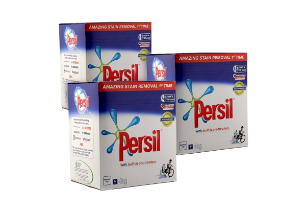 Three-Pack of 4KG Persil Laundry Powder