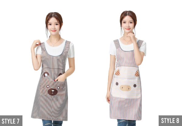 Cooking Apron with Pockets - Eight Designs Avaible