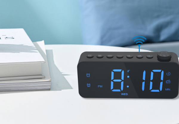 Digital Alarm Clock Radio - Available in Two Colours