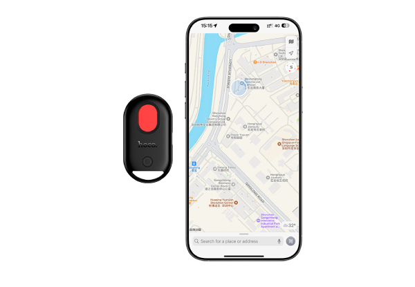 Hoco 2 in 1 Wireless Tracker Tag Compatible with Apple Devices, with Spy Camera Detector