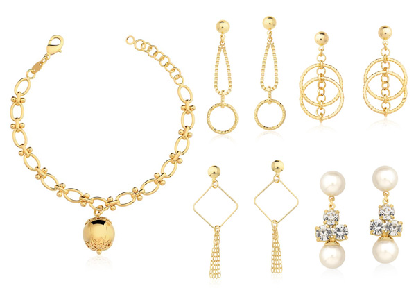 Gold Plated Jewellery Range - Six Options Available