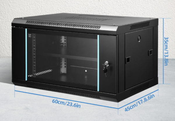 19-Inch Deep Wall Mounted Network Server Cabinet - Available in Four Options